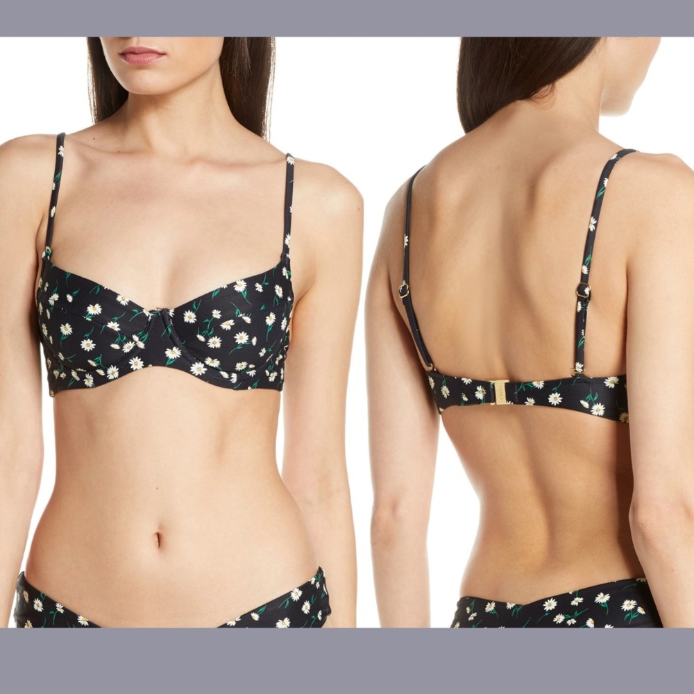 NWT Onia x WeWoreWhat [ Small ] Lydia Daisy Underwire Bikini‎ Top